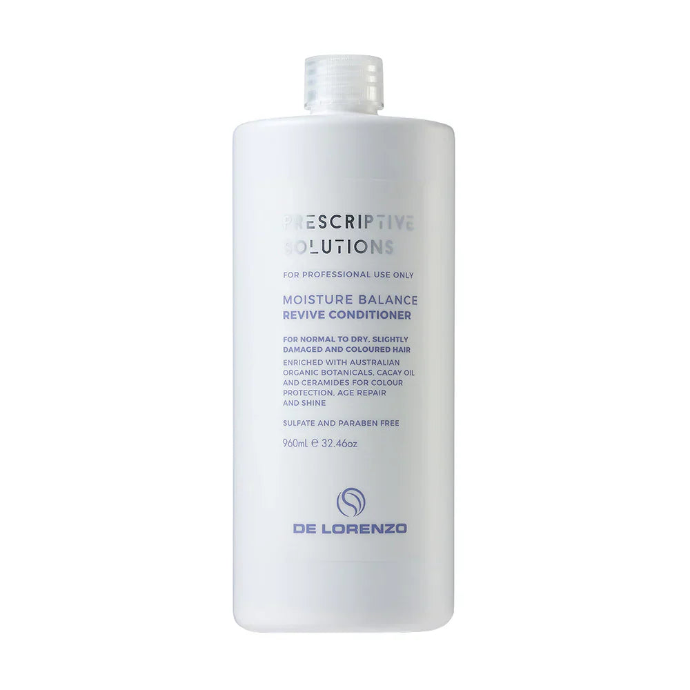 De Lorenzo Prescriptive Solutions Moisture Balance Revive Conditioner 960ml - Direct Hair Supplies