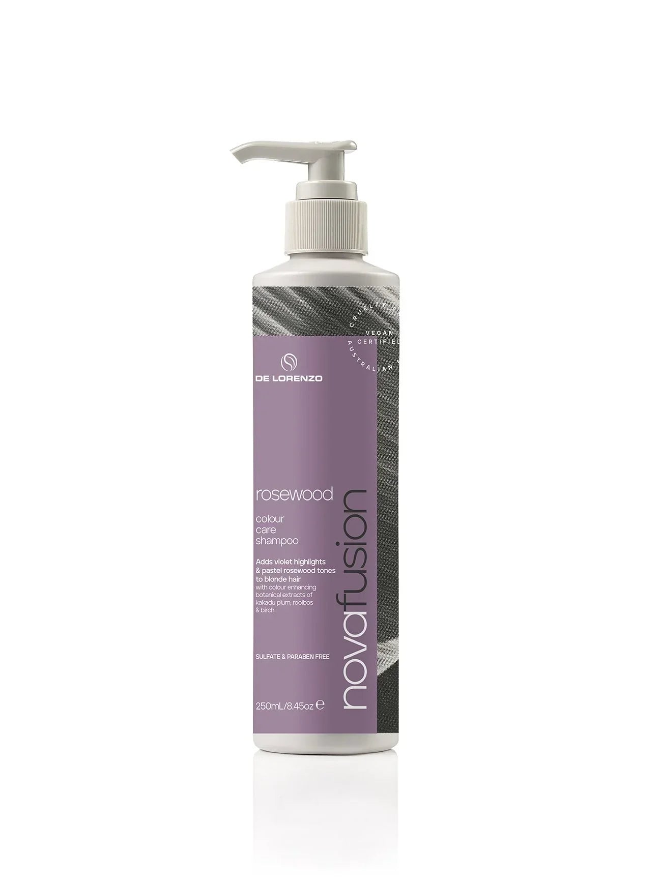 De Lorenzo Novafusion ROSEWOOD SHAMPOO - 250ML - Direct Hair Supplies
