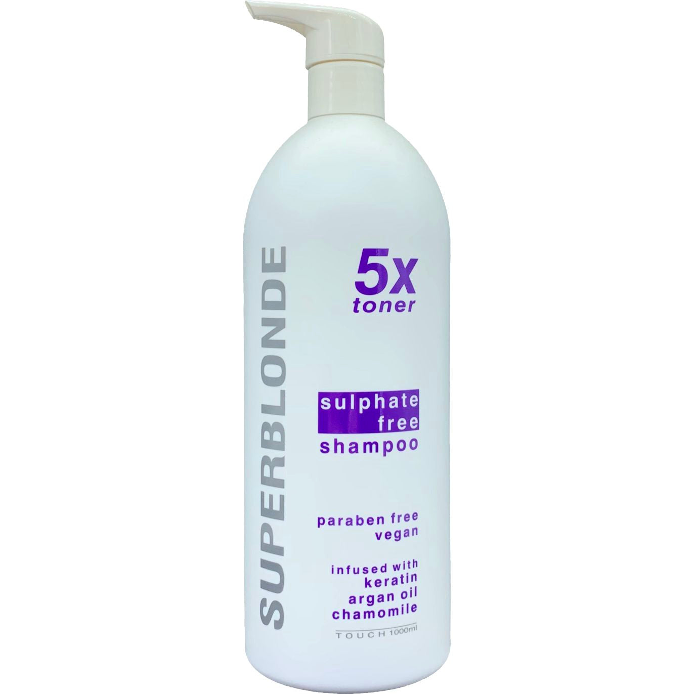 Superblonde 5X Sulphate-Free Shampoo – 1 Litre (Touch Haircare)