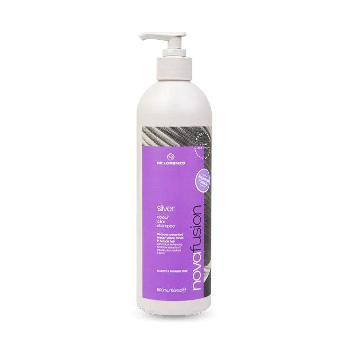 De Lorenzo Novafusion SILVER SHAMPOO - 500ML - Direct Hair Supplies